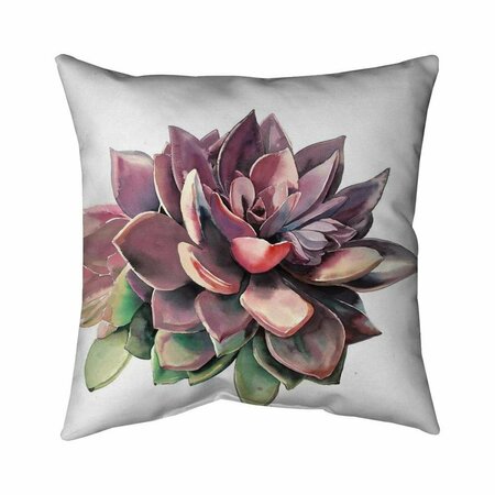 BEGIN HOME DECOR 20 x 20 in. Succulent-Double Sided Print Indoor Pillow 5541-2020-FL335